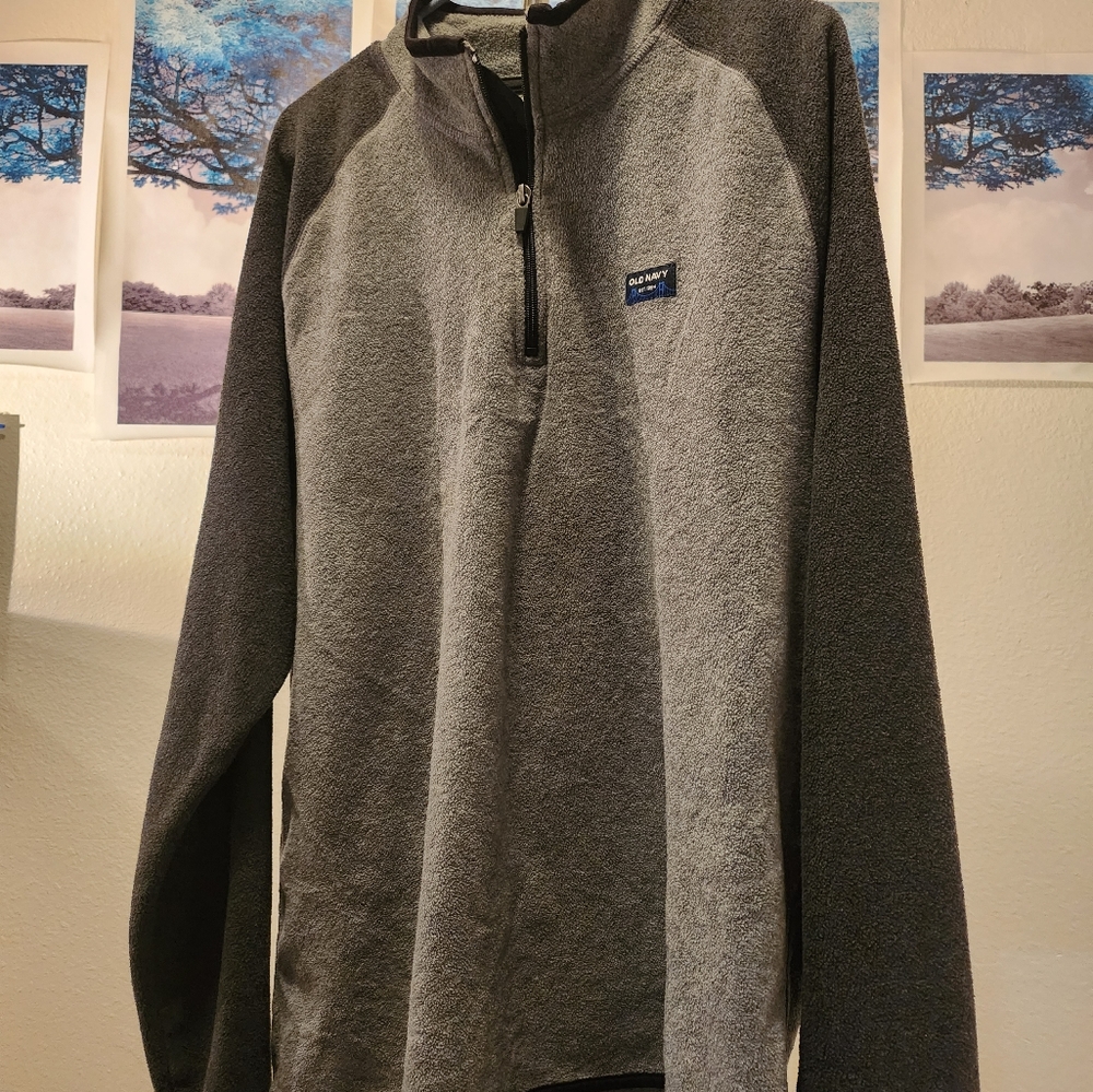Old Navy quarter zip,XL,2TONE GREY FLEECE